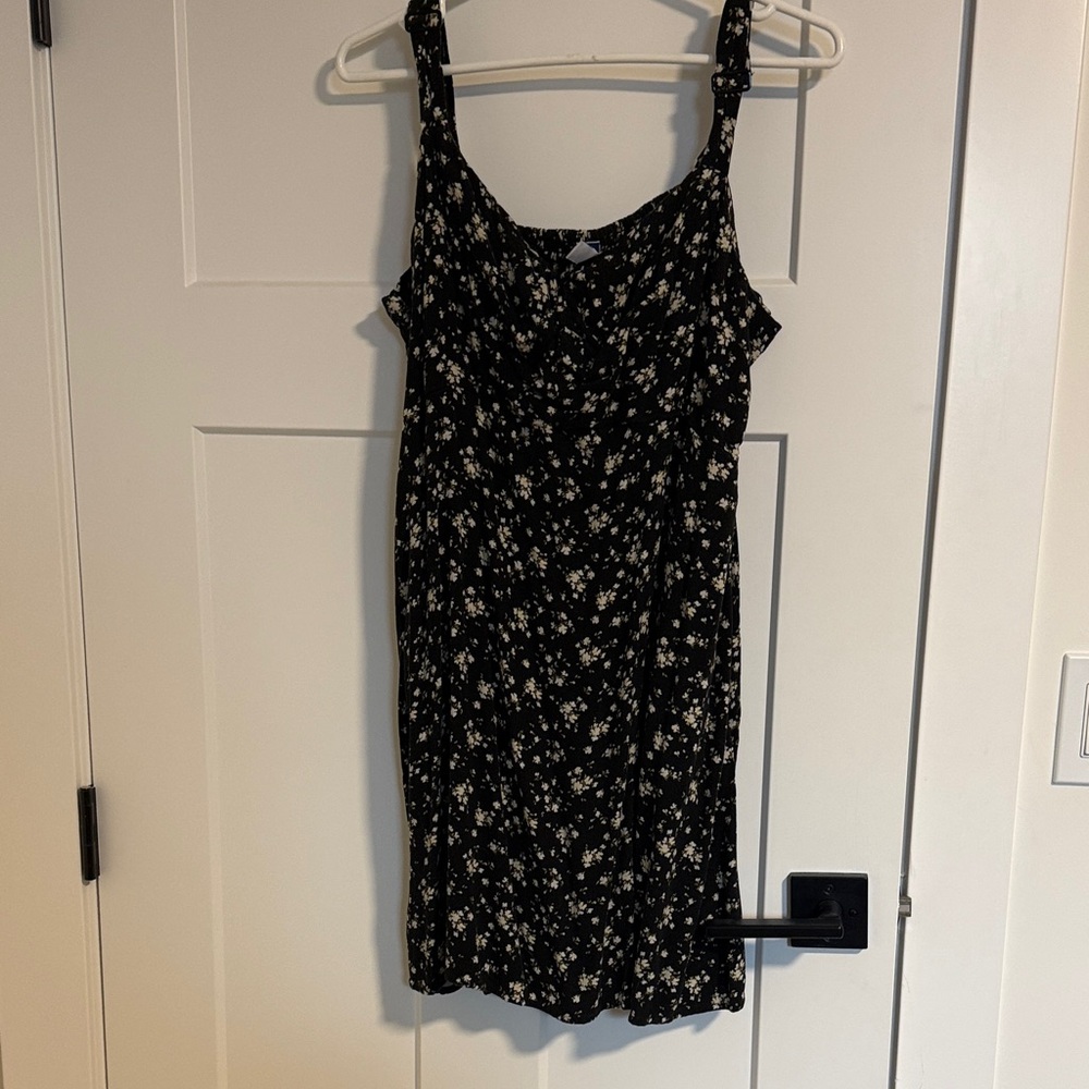 Old Navy Black Floral Mini Dress
